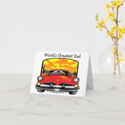 De Grootste Papa van de wereld - de Kaart van de (Gele Bloem)