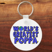 De grootste papaver ter wereld sleutelhanger (Voorkant)