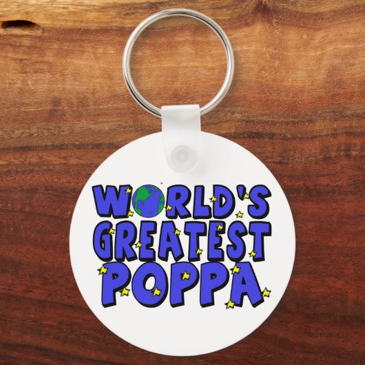 De grootste papaver ter wereld sleutelhanger (Voorkant)