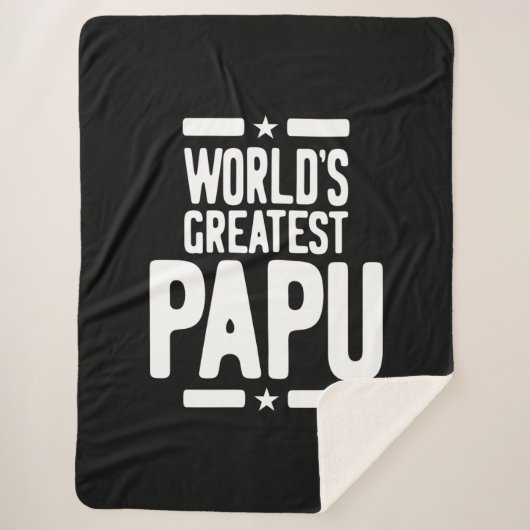 De grootste papu-priester cadeau ter wereld sherpa deken (Voorkant)