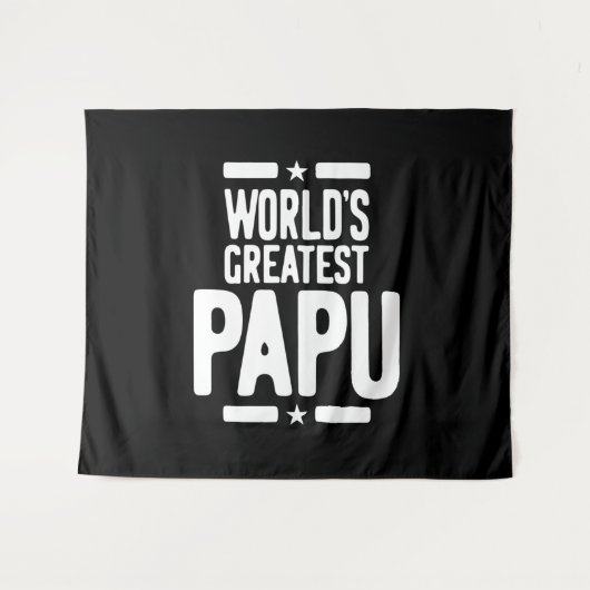 De grootste papu-priester cadeau ter wereld wandkleed (Voorkant (horizontaal))