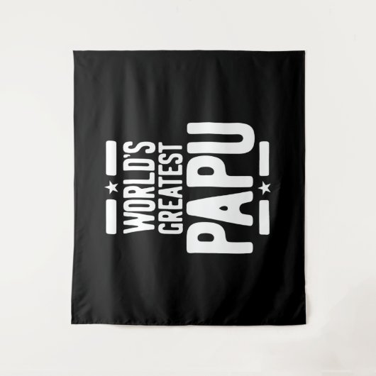 De grootste papu-priester cadeau ter wereld wandkleed (Voorkant)
