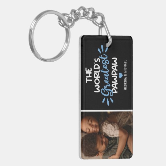 De grootste Pawpaw-foto ter wereld Sleutelhanger (Voorkant Links)