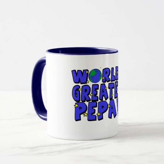 De grootste pepaw ter wereld mok (Voorkant links)