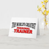 De grootste persoonlijke trainer ter wereld kaart (Gele Bloem)