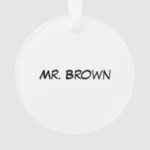 De grootste Pickleball Coach ter wereld Ornament (achterkant)