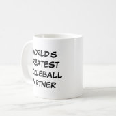 De grootste Pickleball Partner ter wereld Koffiemok (Voorkant links)