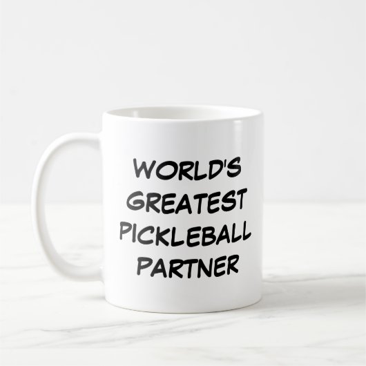 De grootste Pickleball Partner ter wereld Koffiemok (Links)