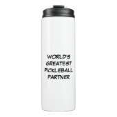 De grootste Pickleball Partner ter wereld Thermosbeker (Voorkant)