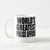 De grootste politieagent ter wereld koffiemok (Links)
