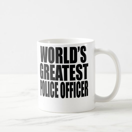 De grootste politieagent ter wereld koffiemok (Rechts)
