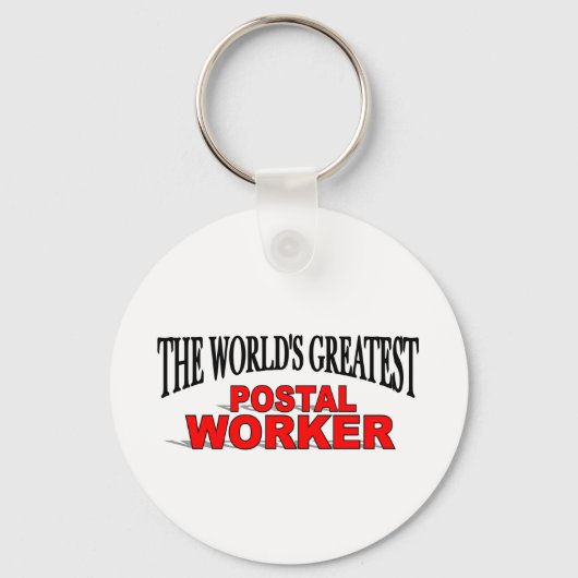 De grootste postarbeider ter wereld sleutelhanger (Voorkant)