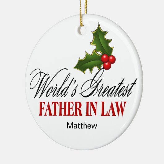 De grootste priester in de wet keramisch ornament (Links)