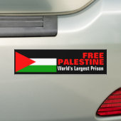 DE GROOTSTE PRISON-bumpersteker VAN DE VRIJE PALES Bumpersticker (Op auto)