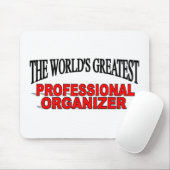 De grootste professionele organisator ter wereld muismat (Met muis)