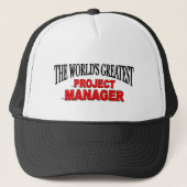 De grootste projectmanager ter wereld trucker pet (Voorkant)