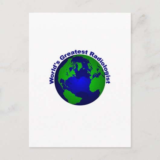 De grootste radioloog ter wereld briefkaart (Voorkant)