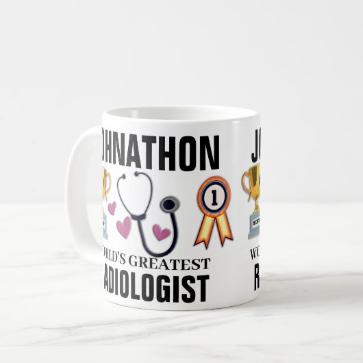 De grootste radioloog ter wereld koffiemok (Voorkant links)