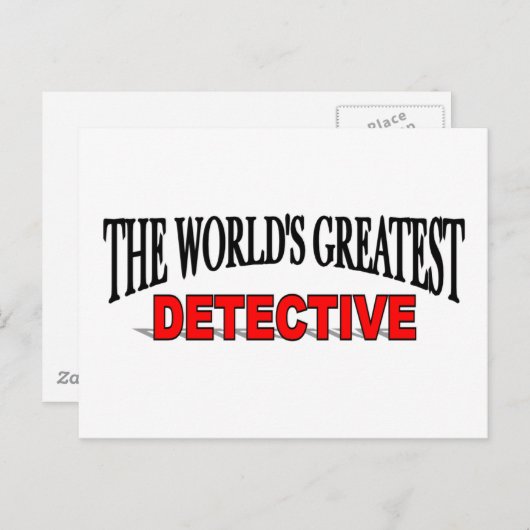 De grootste rechercheur ter wereld briefkaart (Voorkant / Achterkant)