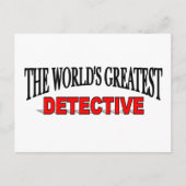 De grootste rechercheur ter wereld briefkaart (Voorkant)