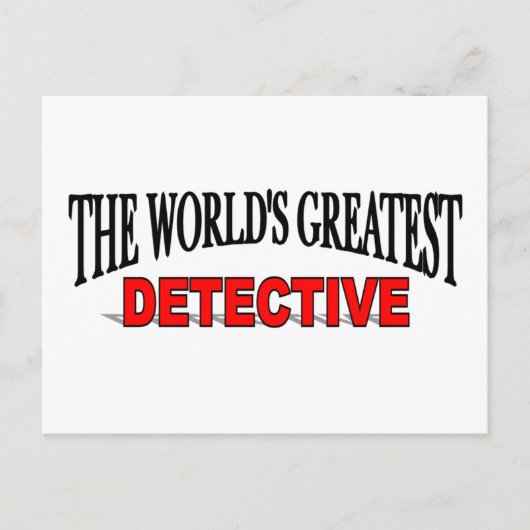 De grootste rechercheur ter wereld briefkaart (Voorkant)