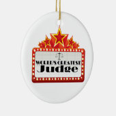 De grootste rechter ter wereld keramisch ornament (Rechts)