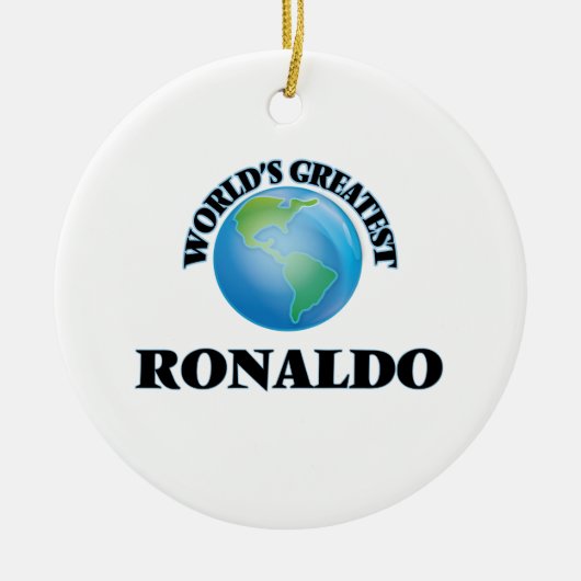De grootste Ronaldo ter wereld Keramisch Ornament (Voorkant)