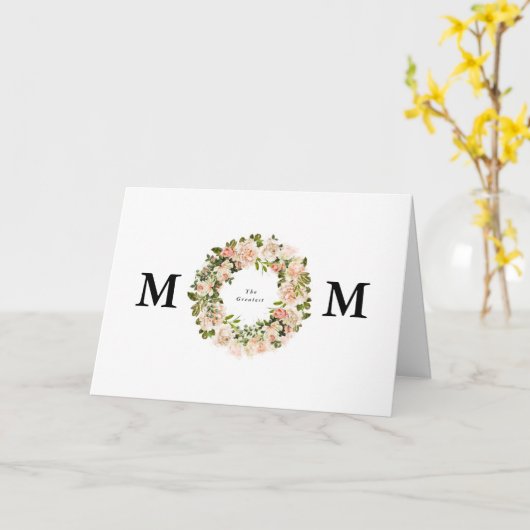 De grootste Roos Romance Moederdag Kaart (Gele Bloem)