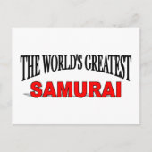 De grootste Samurai ter wereld Briefkaart (Voorkant)
