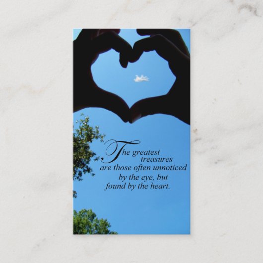 De grootste schatten Bedrijfs/het Roepen Kaarten Contactkaartje (Voorkant)