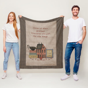 De grootste schatten in het leven - primitief land fleece deken