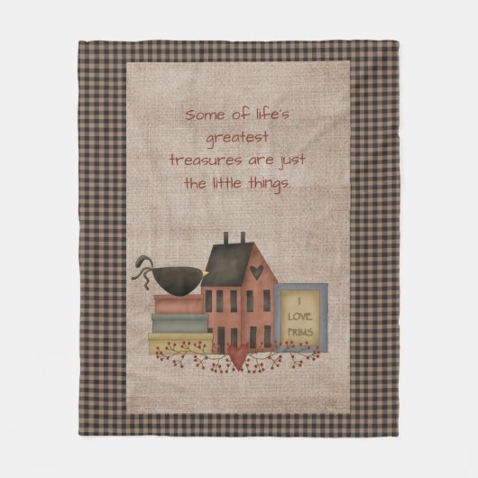 De grootste schatten in het leven - primitief land fleece deken (Voorkant)