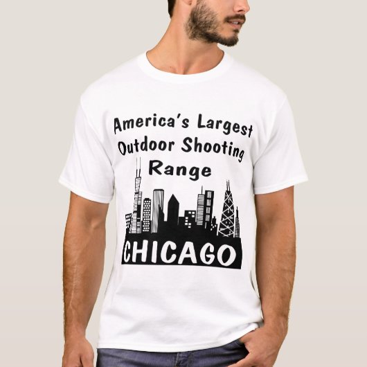 De grootste schietbaan in Chicago Amerika T-shirt (Voorkant)