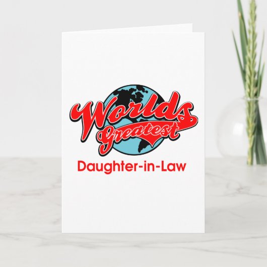 De Grootste Schoondochter van de wereld Kaart (Voorkant)