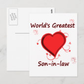 De grootste schoonzoon ter wereld briefkaart (Voorkant / Achterkant)