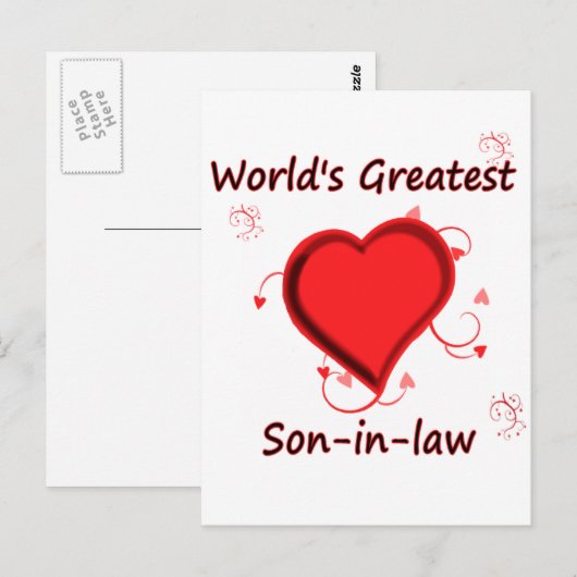 De grootste schoonzoon ter wereld briefkaart (Voorkant / Achterkant)