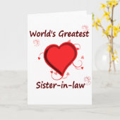 De Grootste schoonzuster van de wereld Kaart (Gele Bloem)