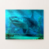 De grootste Shark Jigzaag Puzzle Legpuzzel (Horizontaal)