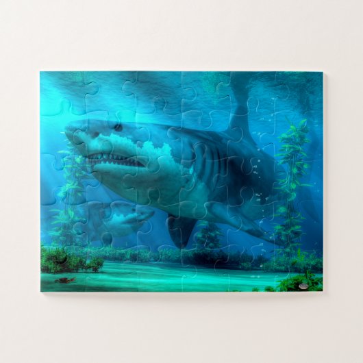 De grootste Shark Jigzaag Puzzle Legpuzzel (Horizontaal)
