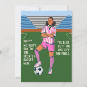 DE GROOTSTE SOCCER MOM-KAART FEESTDAGENKAART (Voorkant)