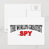 De grootste spion ter wereld briefkaart (Voorkant / Achterkant)