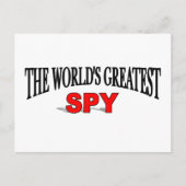 De grootste spion ter wereld briefkaart (Voorkant)