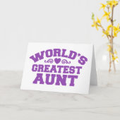 De grootste tante ter wereld kaart (Gele Bloem)