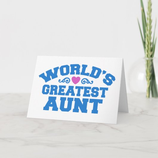 De grootste tante ter wereld kaart (Voorkant)