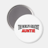 De grootste tante ter wereld magneet (Voorkant / Achterkant)