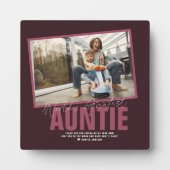 De grootste tante ter wereld | Moderne foto Plaque Fotoplaat (Voorkant)