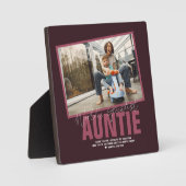 De grootste tante ter wereld | Moderne foto Plaque Fotoplaat (Voorkant)