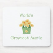 De Grootste Tante van de wereld (bloem) Muismat (Voorkant)