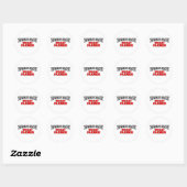 De grootste tarweboer ter wereld ronde sticker (Vel)