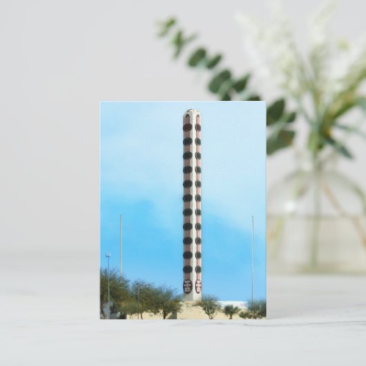 De grootste thermometer ter wereld briefkaart (Staand voorkant)
